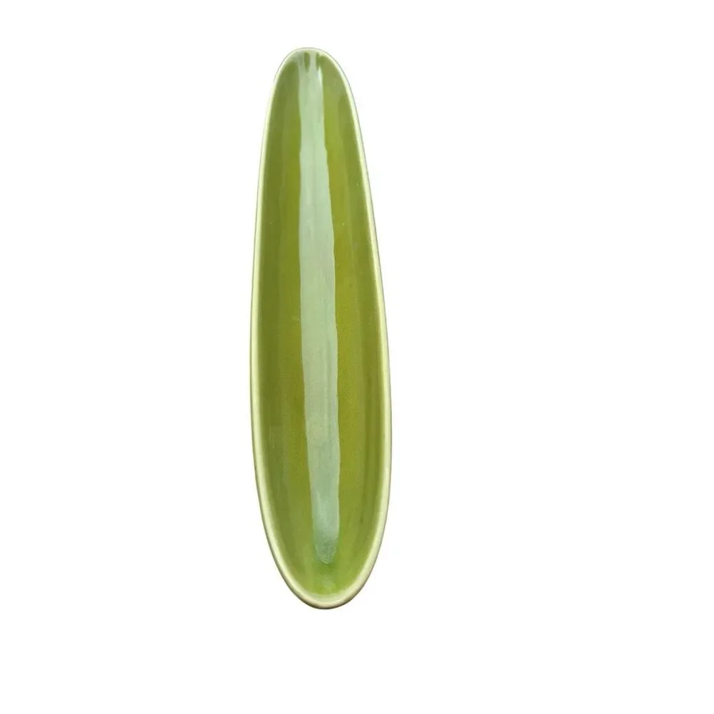 Pier 1 Footed Floating Candle/Votive Holder-Green-18 1/2